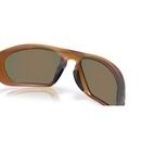 Óculos de Sol Oakley Lateralis Matte Dark Amber Prizm Ruby - Unissex - Foto 6