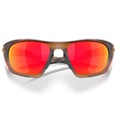 Óculos de Sol Oakley Lateralis Matte Dark Amber Prizm Ruby - Unissex - Foto 7