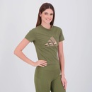 Camiseta Cropped adidas Camuflado Estampado Feminino - Foto 2