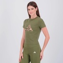 Camiseta Cropped adidas Camuflado Estampado Feminino - Foto 3