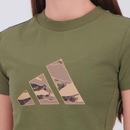Camiseta Cropped adidas Camuflado Estampado Feminino - Foto 5