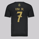 Camisa Real Madrid Soft 7 Vini Jr Infantil - Foto 1