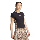 Camiseta adidas M/C Stripes Animal Print Feminina - Foto 3