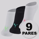 Kit 9 Pares de Meia Puma Sapatilha Invisivel Feminina - Foto 1