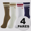 Kit 4 Pares de Meia Puma Cano Longo Sortidas - Foto 1