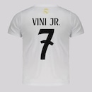 Camisa Real Madrid Soft 7 Vini Jr Infantil - Foto 1