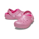 Sandália Crocs Classic Lined Glitter Clog K Pink Tweed Infantil - Foto 4