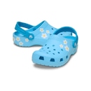 Sandália Crocs Classic Daisy Clog K Tinted Glass Infantil - Foto 3