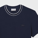 Camiseta Lacoste Piqué com Gola Listrada em Stretch - Masculina - Foto 5