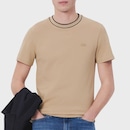 Camiseta Lacoste Piqué com Gola Listrada Masculina - Foto 3