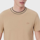 Camiseta Lacoste Piqué com Gola Listrada Masculina - Foto 5