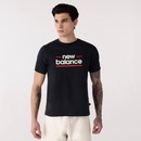 Camiseta New Balance Linear Lines Masculina - Foto 1