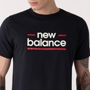 Camiseta New Balance Linear Lines Masculina - Foto 3