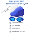 Kit Óculos de Natação Big com Touca de Silicone - Adulto - Foto 2