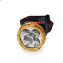 Lanterna de Cabeça DK Recarregável 5 LEDs Potente Ajuste 180° USB Bateria 600mAh - Foto 1