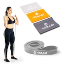 Kit Faixas Elásticas 3 Intensidades + Super Band Leve Vollo - Foto 1