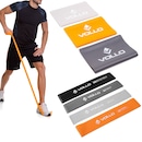 Kit Faixas Elásticas 3 Intensidades + 4 Mini Bands Vollo - Foto 1