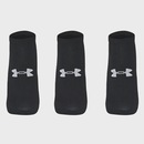 Kit 3 Pares de Meia Under Armour Core Cotton Cano Invisível Unissex - Foto 1