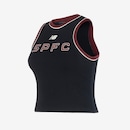 Camiseta Regata Cropped do São Paulo X New Balance Feminina - Foto 2