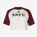 Blusa Cropped New Balance Spfc X Nb Feminina - Foto 1