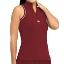 Camiseta Regata Wilson Tour Zip Tank - Feminino - Foto 1
