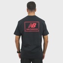 Camiseta New Balance Woven Label Black Masculina - Foto 2