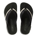 Chinelo Kenner Kivah Colors Masculino - Preto e Branco - Foto 1