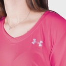 Camiseta Under Armour Tech V Neck Feminina - Foto 4