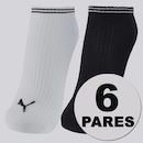 Kit 6 Pares de Meia Puma Sapatilha Feminina - Foto 1