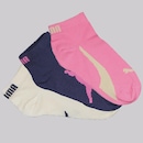 Kit 3 Pares de Meia Puma Sapatilha Infantil - Foto 1