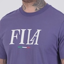 Camiseta Fila Regular Italy Letter Masculina - Foto 5