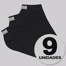 Kit 9 Pares de Meia Puma Sapatilha Cano Curto Feminina - Foto 1