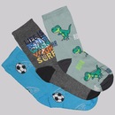 Kit 3 Pares de Meia Selene Cano Longo Infantil - Foto 1