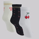 Kit 3 Pares de Meia Selene Soquete Feminina - Foto 2