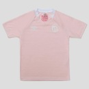 Camisa Umbro Santos Outubro Rosa 2025 Infantil - Foto 1