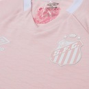 Camisa Umbro Santos Outubro Rosa 2025 Infantil - Foto 3