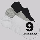 Kit 9 Pares de Meia Selene Sapatilha Invisível Unissex - Foto 1