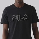 Camiseta Fila Regular Letter Outline Masculino - Foto 4