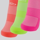 Kit 3 Pares de Meias Olympikus Cano Invisível Feminino Neon 2 - Foto 3