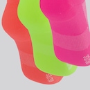 Kit 3 Pares de Meias Olympikus Cano Invisível Feminino Neon 2 - Foto 4