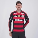 Camisa do Flamengo I 25/26 ML Campeão Copa Do Brasil 2024 Adidas Masculina - Foto 1
