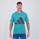 Camiseta adidas Essentials II Logo Verde Masculina - Foto 1
