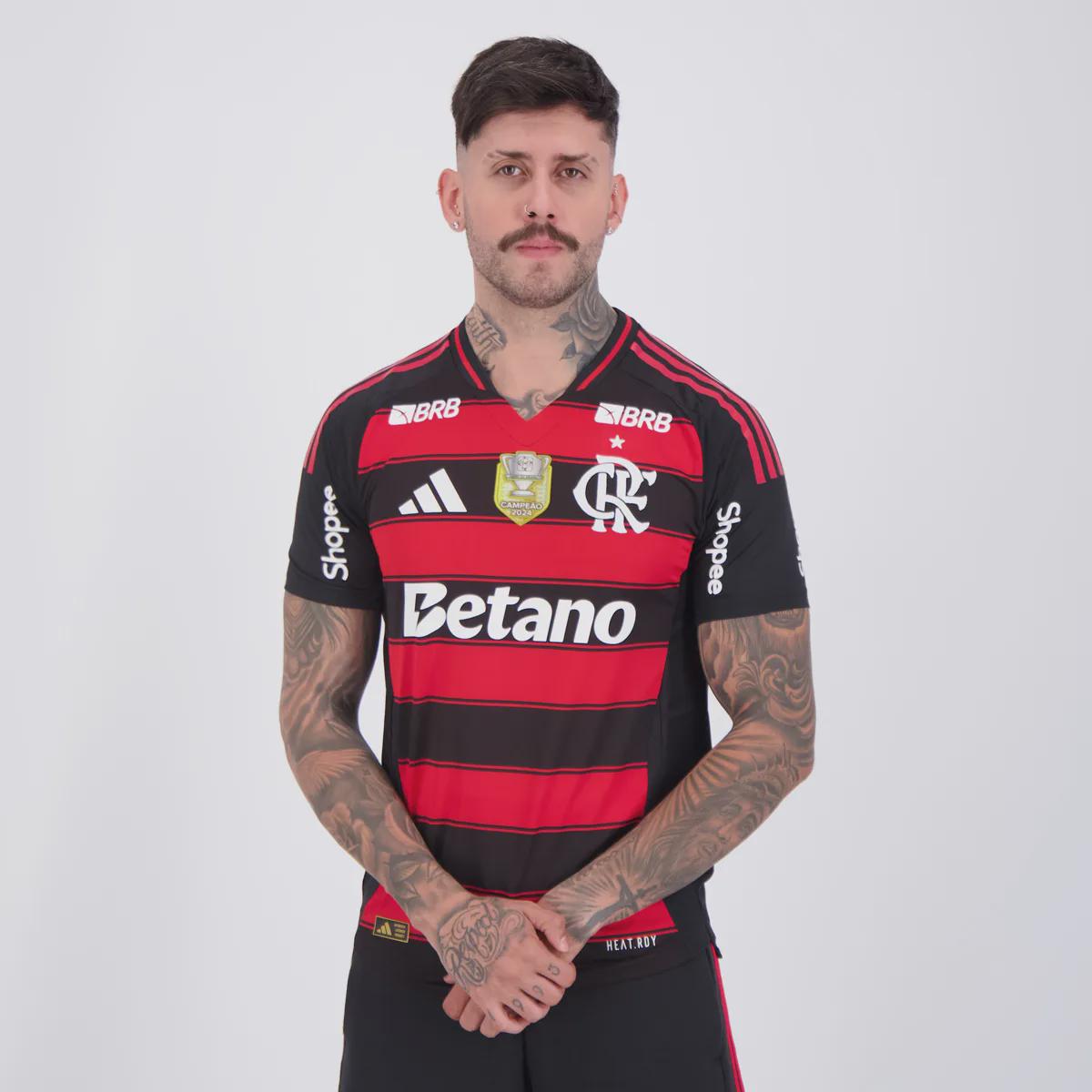 Camisa do Flamengo I 25/26 adidas Jogador Campeão Copa Do Brasil 2024 Masculina - Foto 3