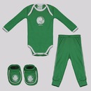 Kit Body Calça e Pantufa Infantil Palmeiras - Foto 1