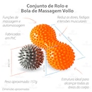 Kit Acessórios de Massagem Vollo Rolo + Bastão + Bola - Foto 5