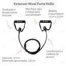 Kit Extensor Super Band Médio + Extensor Elástico Forte Vollo - Foto 5
