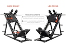 Agachamento Hack Leg Press Yangfit Máquina Articulada 2 em 1 - Foto 2