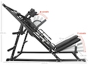 Agachamento Hack Leg Press Yangfit Máquina Articulada 2 em 1 - Foto 6