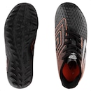 Kit Chuteira Society Infantil Umbro Warskin Jr + Caneleira - Foto 6