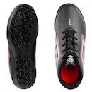 Kit Chuteira Society Infantil Umbro Cannon Jr + Caneleira - Foto 6